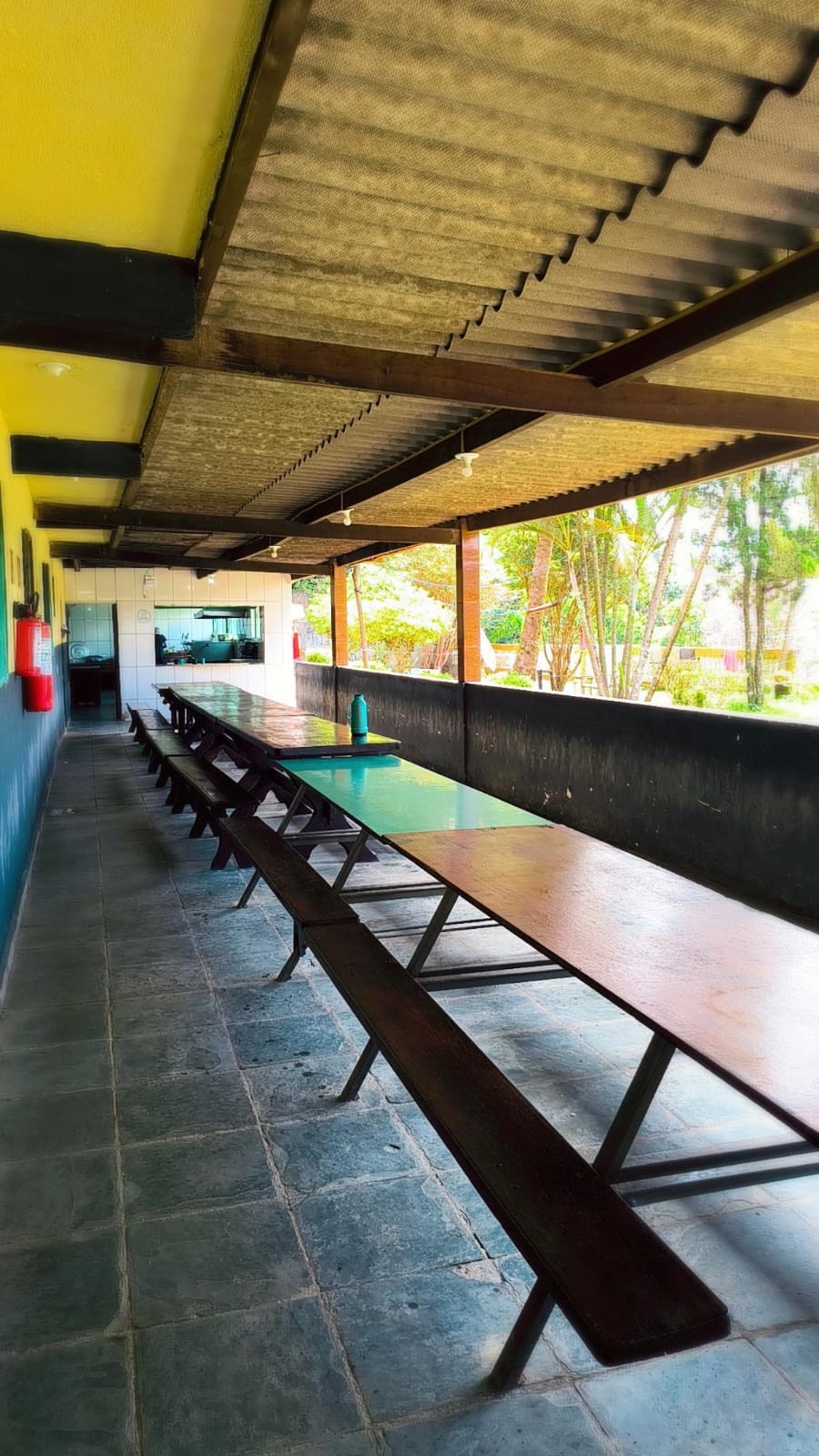 Refeitório para refeições coletivas